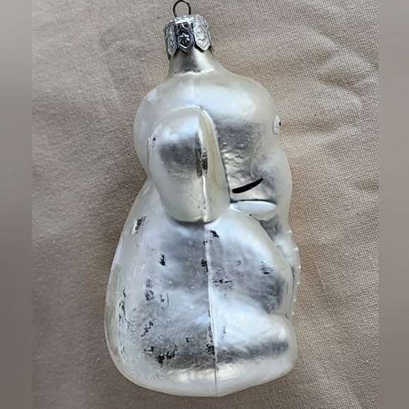 Vintage Poland Mercury Glass Elephant Christmas Ornament - Picture 4 of 8